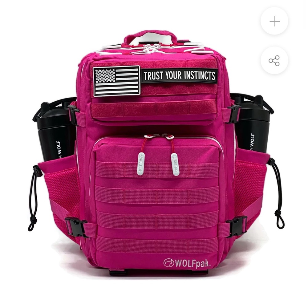 25L pink goddess Wolfpak gym bag brand new received for Christmas never used.